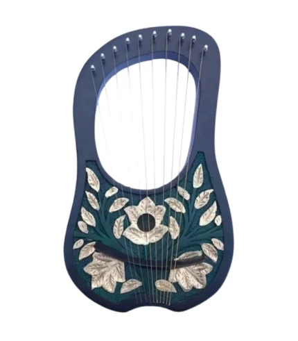 10 Metal String Leaves Style Lyre Harp