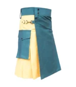 Buy Green & Yellow Hybrid kilt