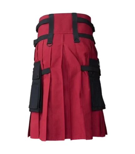 Black & Red Hybrid Utility Kilt