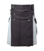 Black & Grey Cotton Hybrid Kilt