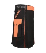 Black & Orange Stylish Utility Kilt