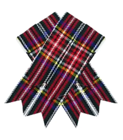 Black Stewart Tartan Kilt Flashes