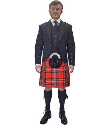 Buy Black Kilt Outfit For Wedding