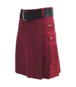 Buy Burgundy Utility Kilt