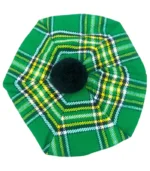 Buy Irish Green Tartan Tam O Shanter Hat