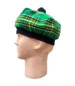 Buy Irish Green Tartan Tam O Shanter Hat