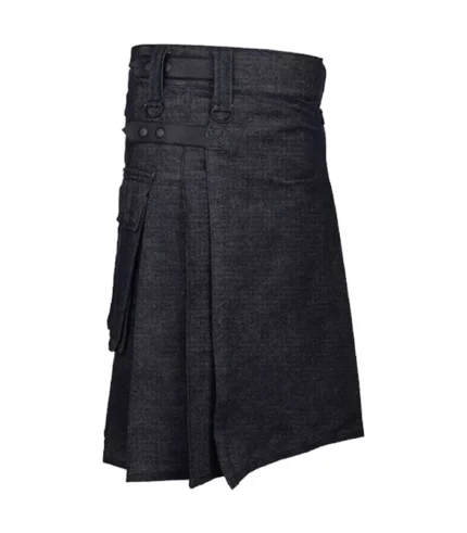 Buy Men Denim Utility Kilt