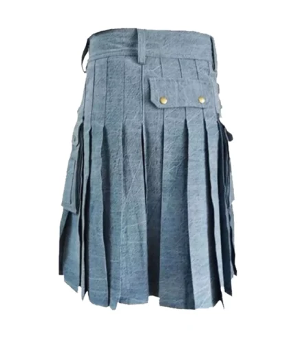 Buy Sky Blue Denim Kilt