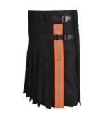 Custom Hand Made Black Firefighter Kilt