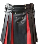 Custom Handmade Black Gladiator Leather Kilt