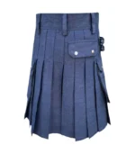 Custom Handmade Blue Denim Kilt