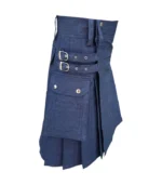 Custom Handmade Blue Denim Kilt