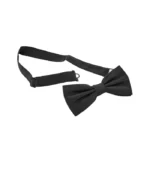 Custom Made Black Pre-Tied Bow Tie