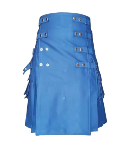 Custom Made Blue Utility Kilt