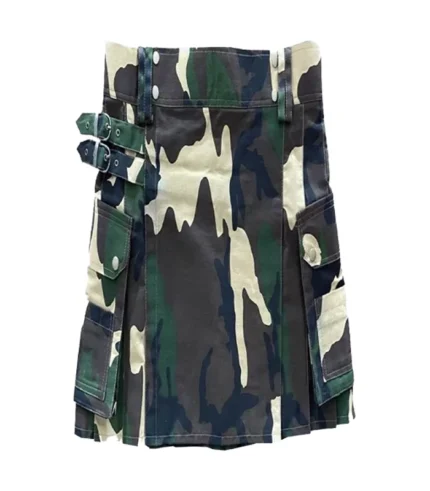 Custom Made High Quality Camo Utility Kilt