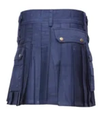 Dark Blue Women Utility Kilt