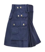 Dark Blue Women Utility Kilt