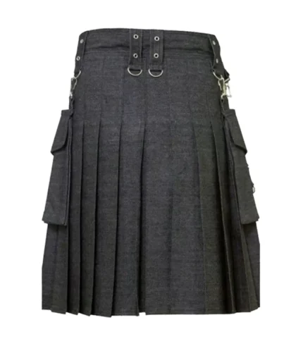 Elegant Stylish Denim Kilt