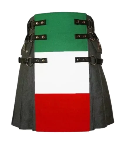 Hand Made Scottish Italian Flag Kilt