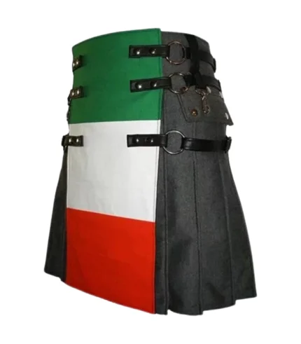 Hand Made Scottish Italian Flag Kilt