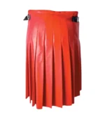 Handmade Red Leather Kilt