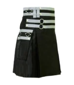 High Quality Black Cargo Utility Kilt