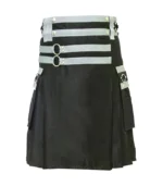 High Quality Black Cargo Utility Kilt