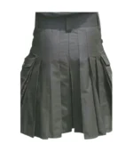 High Quality Scottish Black Firefighter Kilt