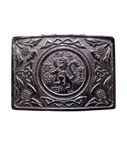 Lion Rampant Enamel Kilt Belt Buckle