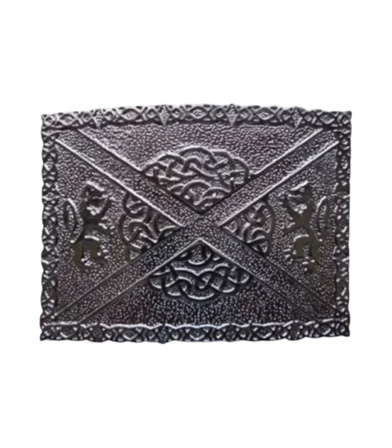 Lion Rampant Saltire Kilt Belt Buckle