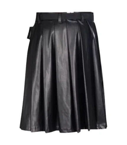 Premium Quality Black Leather Kilt