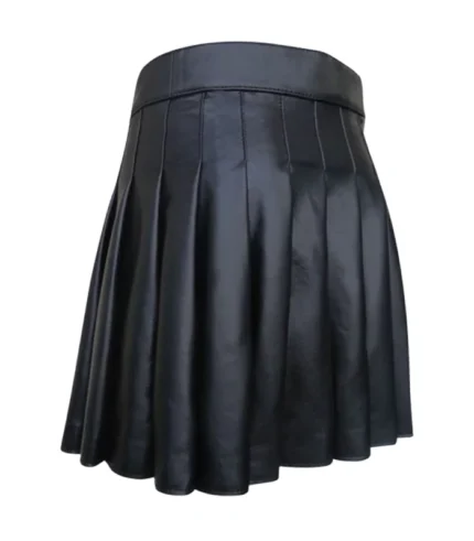 Premium Quality Black Leather Kilt