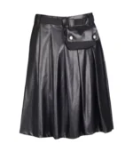 Premium Quality Black Leather Kilt