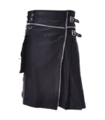 Premium Quality Black Utility Kilt