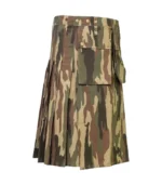 Premium Quality Military Camo Tactical Kilt Left Side