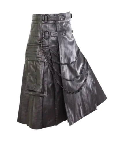 Premium Quality Scottish Pride Leather Kilt