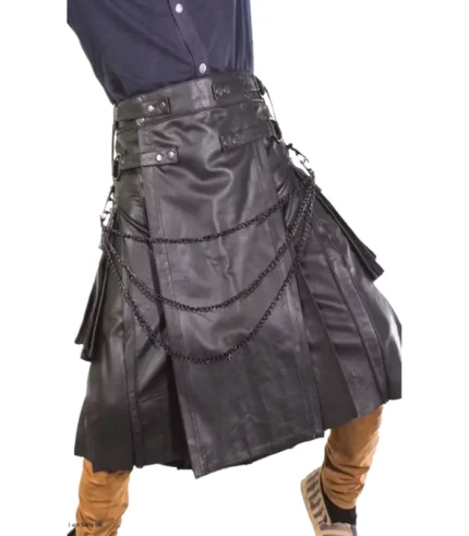 Premium Quality Scottish Pride Leather Kilt