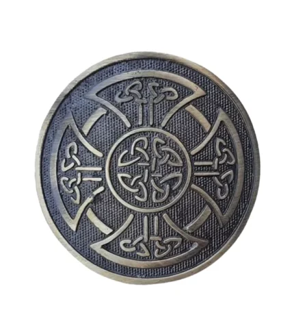 Round Celtic Knot Antique Kilt Belt Buckle