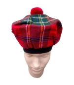 Royal Stewart Tartan Tam O Shanter Hat