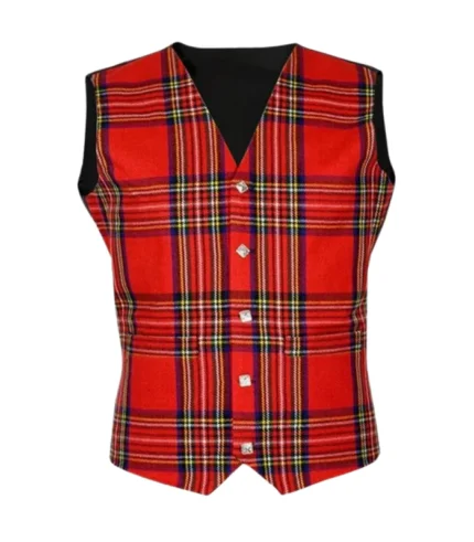 Royal Stewart Tartan Waistcoat