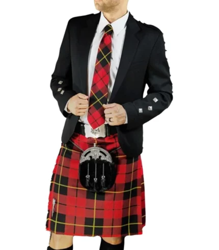 Scottish Black Argyle Jacket