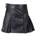 Scottish Black Leather Kilt