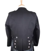 Scottish Black Prince Charlie Jacket with Three Button Vest