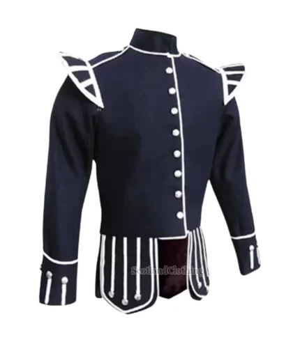 Scottish Blue Military Drummer Doublet