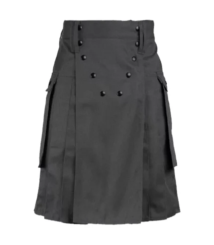 Spartan Grey Stylish Utility Kilt