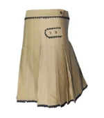 Stylish Brown Women Utility Kilt