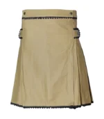 Stylish Brown Women Utility Kilt