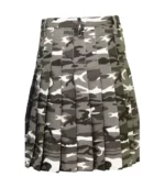 Stylish Urban Snow Camouflage Tactical Kilt