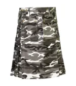 Stylish Urban Snow Camouflage Tactical Kilt