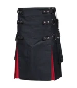 Buy Black Hybrid Kilt With Chain